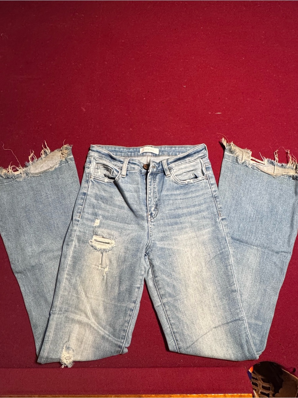 Vervet Distressed Flare Jeans